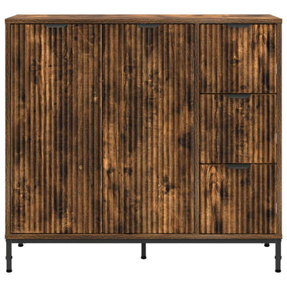Servírovací Skříň Kouřový Dub 89,5 X 33 X 82 Cm