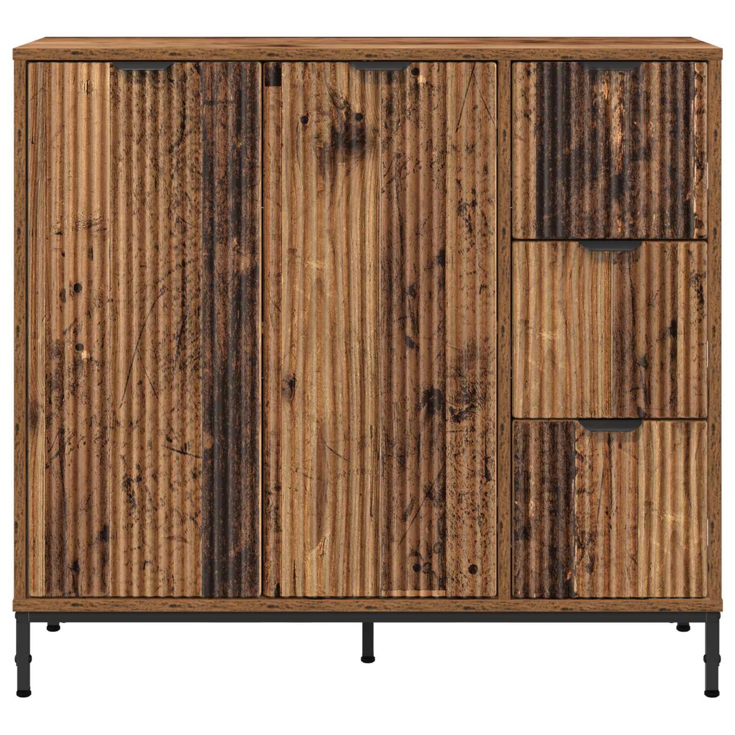 Servírovací Skříň Staré Dřevo 89,5 X 33 X 82 Cm