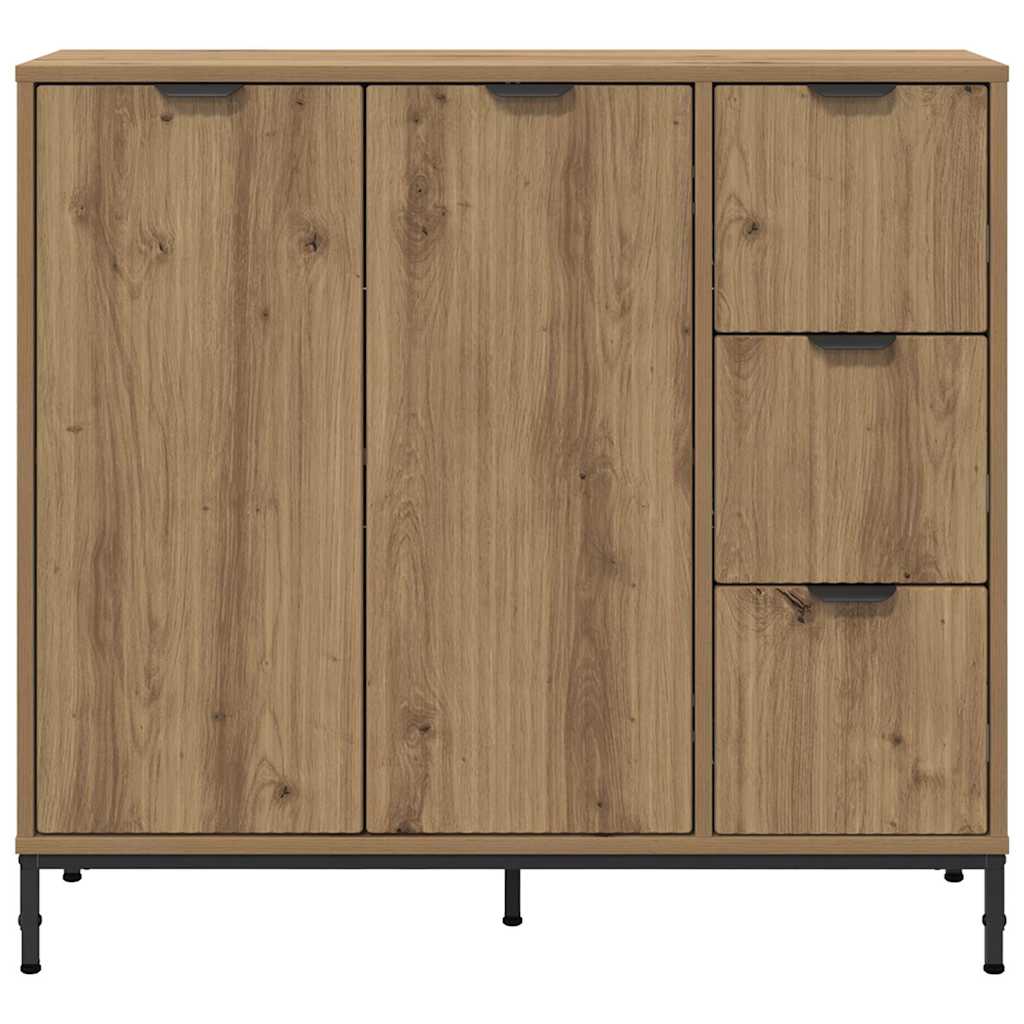 Servírovací Skříň Artisanový Dub 89,5 X 33 X 82 Cm