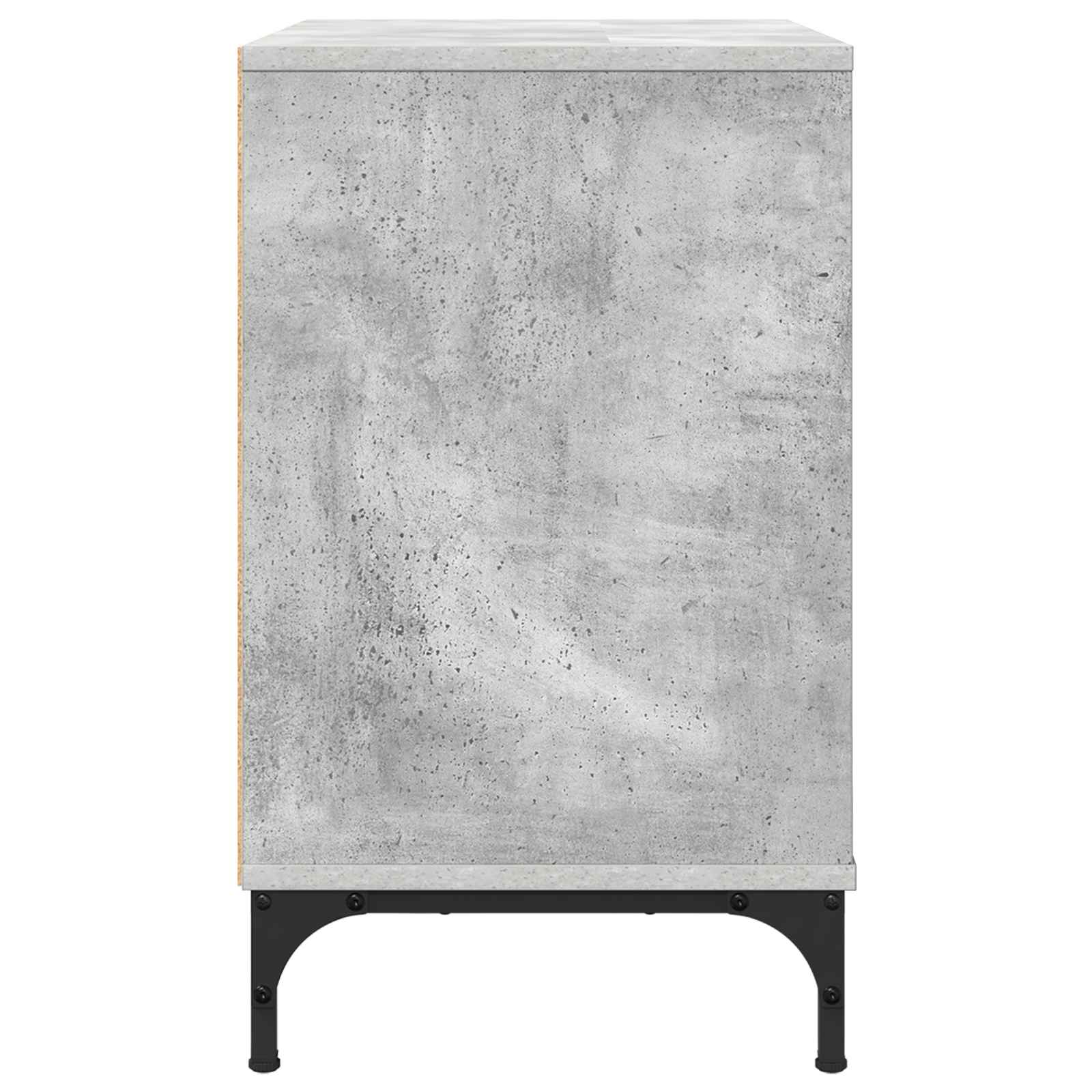 Noční Stolek Betonová Šedá 63,5 X 36 X 61 Cm Kompozitní Dřevo