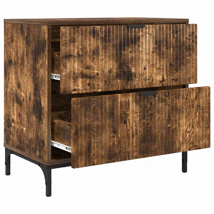 Noční Stolek Kouřový Dub 63,5 X 36 X 61 Cm Kompozitní Dřevo