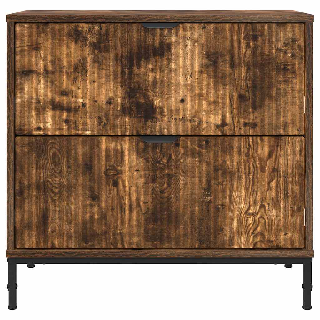 Noční Stolek Kouřový Dub 63,5 X 36 X 61 Cm Kompozitní Dřevo