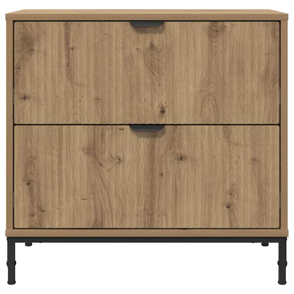 Noční Stolek Dub Artisan 63,5 X 36 X 61 Cm Kompozitní Dřevo