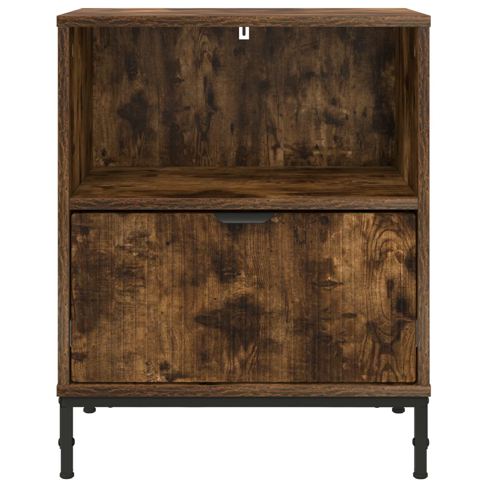 Noční Skříňka 2 Ks Kouřový Dub 49 X 36 X 61 Cm Kompozitní Dřevo