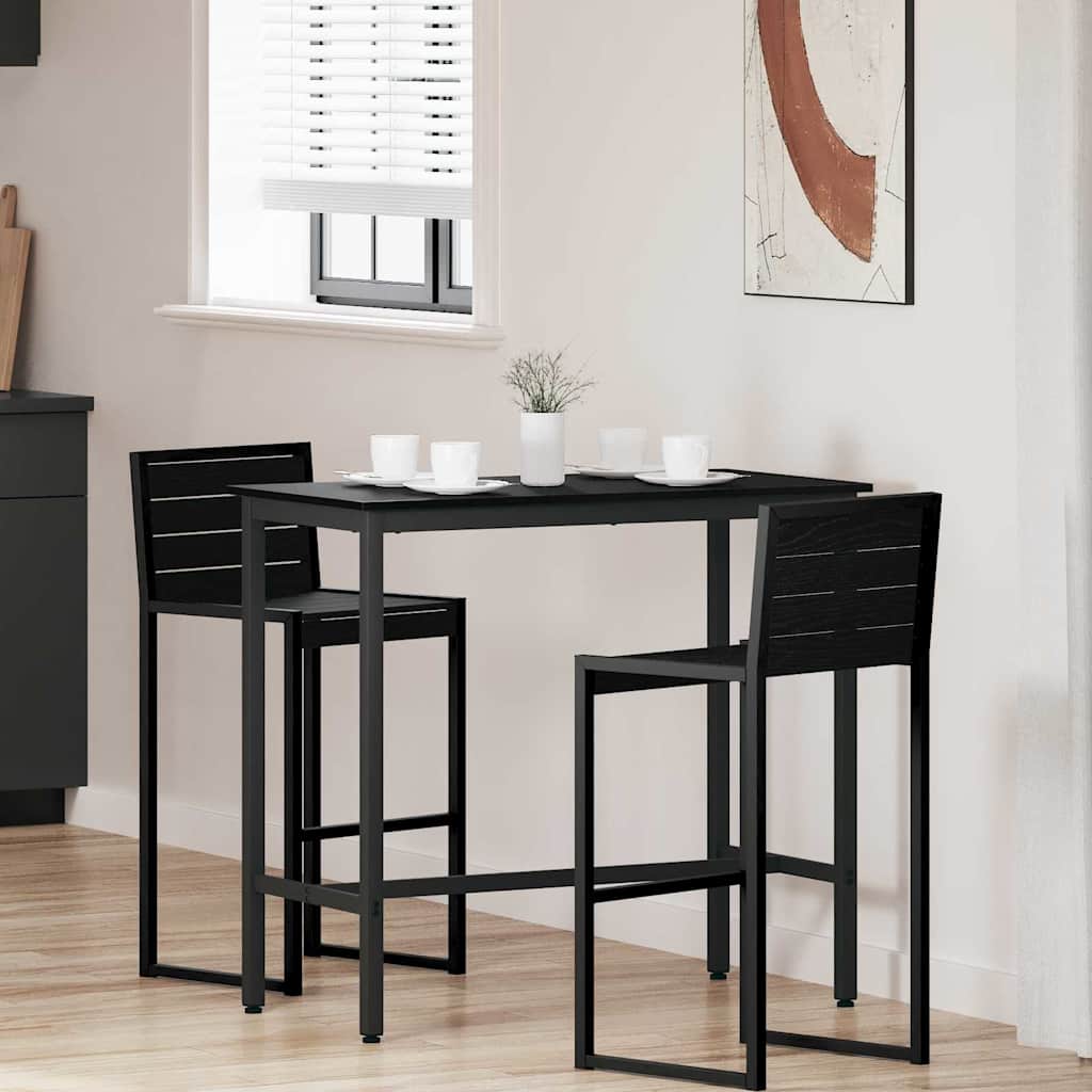 Stůl Černý Dub 100 X 50 X 90,5 Cm Inženýrské Dřevo A Ocel