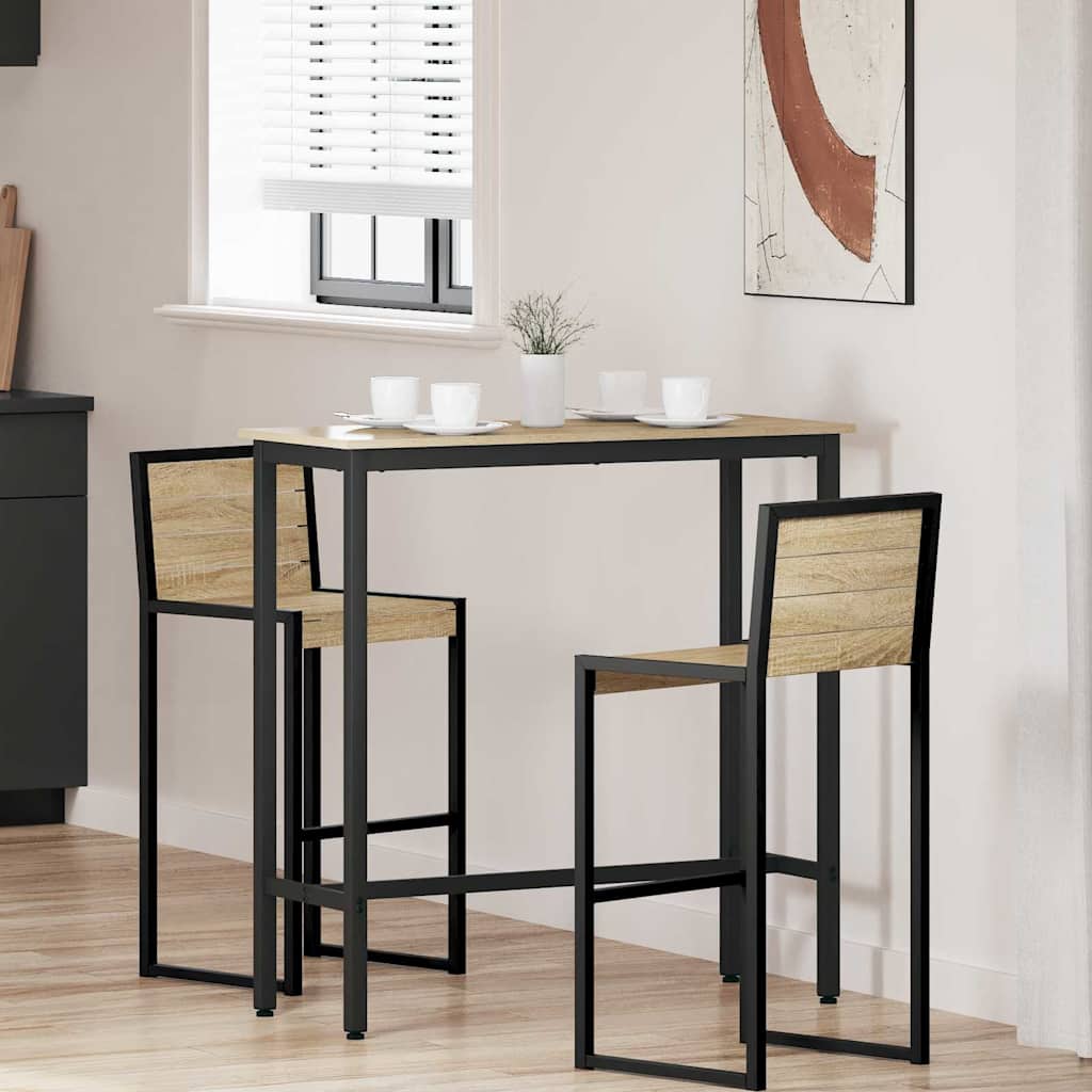 Stůl Sonoma Dub 100 X 40 X 100,5 Cm Inženýrské Dřevo A Ocel