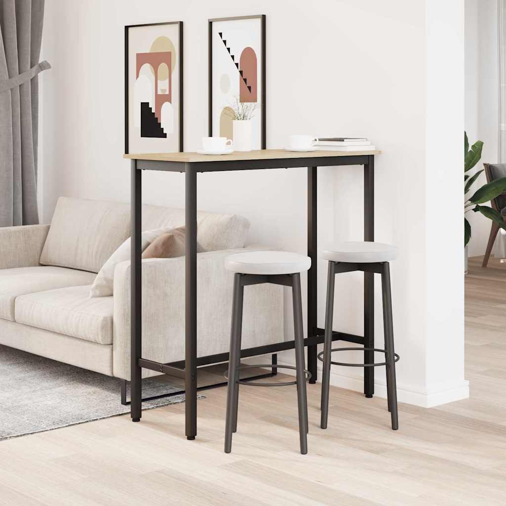 Stůl Sonoma Dub 100 X 40 X 100,5 Cm Inženýrské Dřevo A Ocel