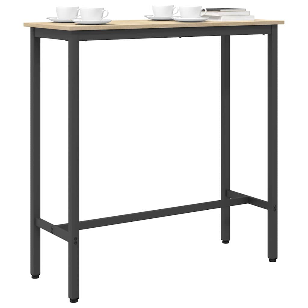 Stůl Sonoma Dub 100 X 40 X 100,5 Cm Inženýrské Dřevo A Ocel