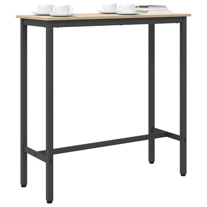 Stůl Sonoma Dub 100 X 40 X 100,5 Cm Inženýrské Dřevo A Ocel