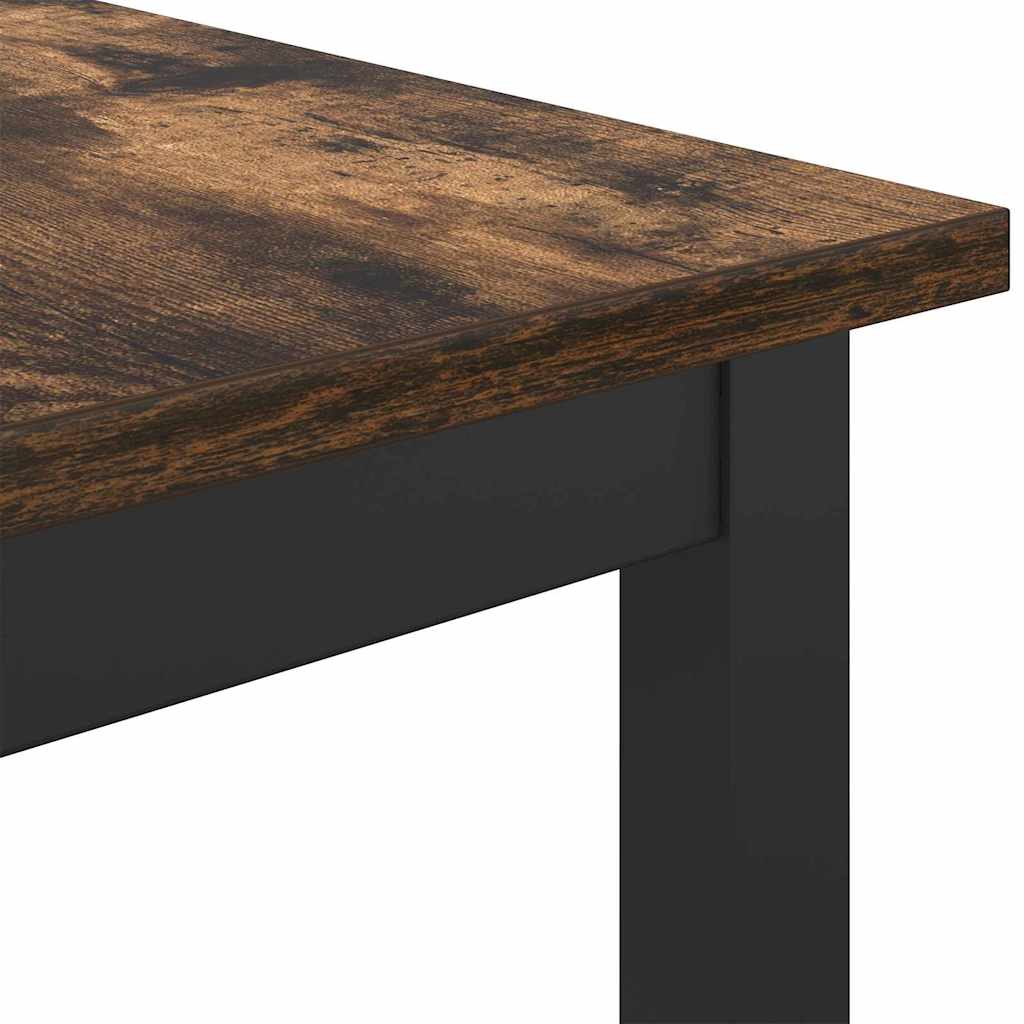 Stůl Kouřový Dub 100 X 40 X 100,5 Cm Inženýrské Dřevo A Ocel