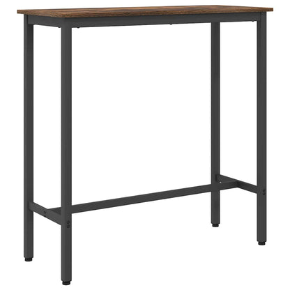 Stůl Kouřový Dub 100 X 40 X 100,5 Cm Inženýrské Dřevo A Ocel