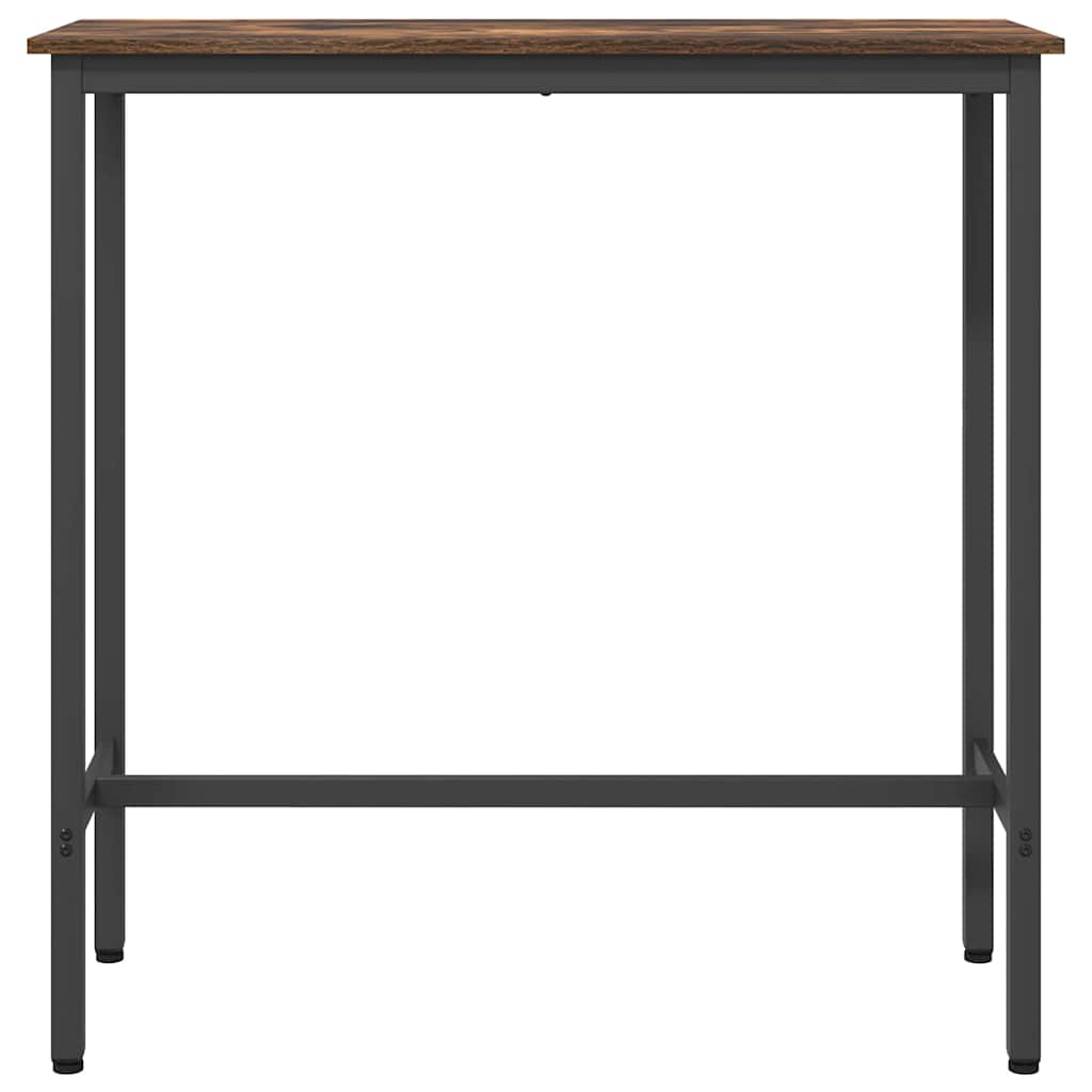Stůl Kouřový Dub 100 X 40 X 100,5 Cm Inženýrské Dřevo A Ocel
