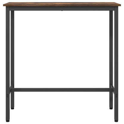Stůl Kouřový Dub 100 X 40 X 100,5 Cm Inženýrské Dřevo A Ocel