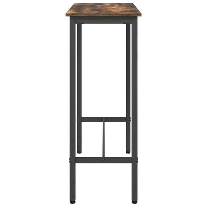 Stůl Kouřový Dub 100 X 40 X 100,5 Cm Inženýrské Dřevo A Ocel