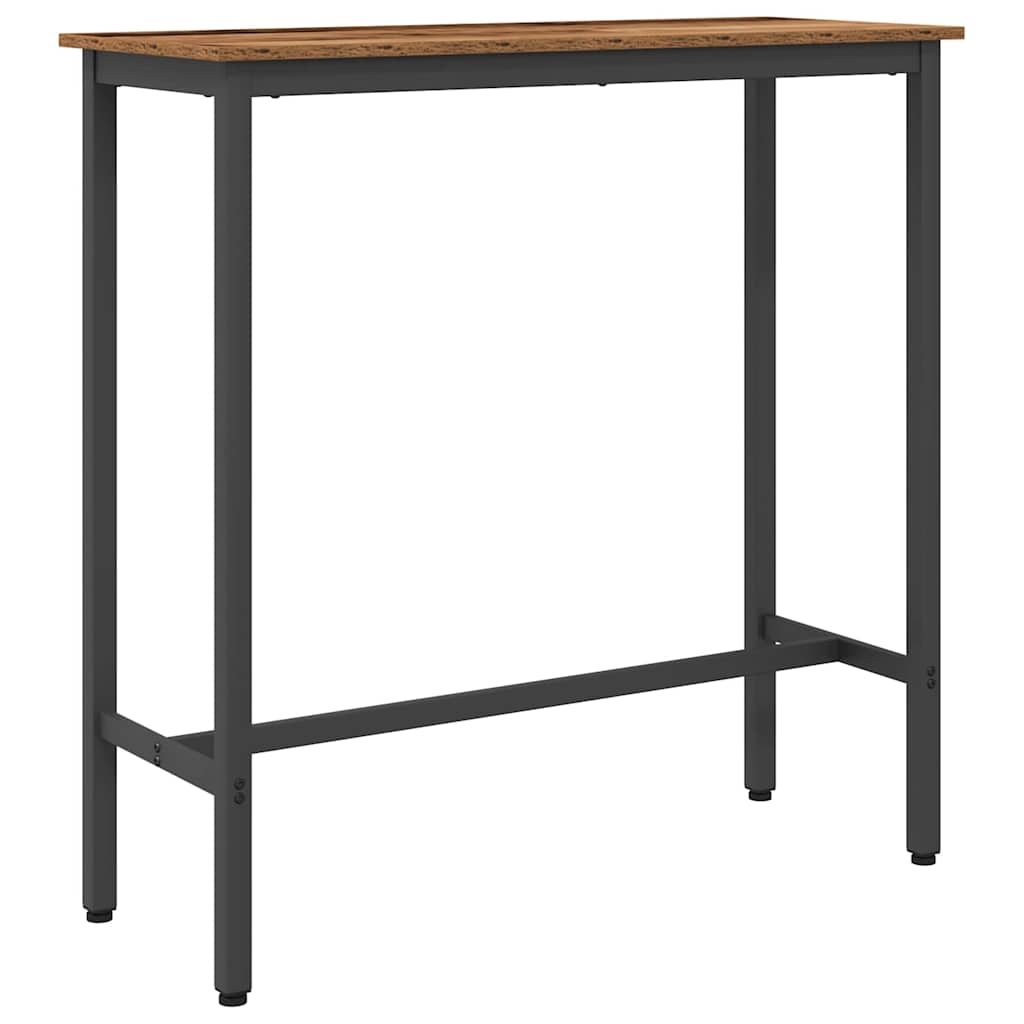 Stůl Staré Dřevo 100 X 40 X 100,5 Cm Inženýrské Dřevo A Ocel