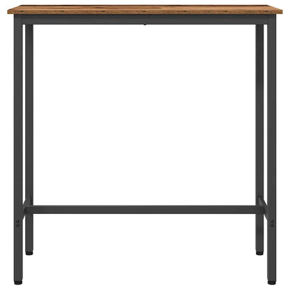 Stůl Staré Dřevo 100 X 40 X 100,5 Cm Inženýrské Dřevo A Ocel