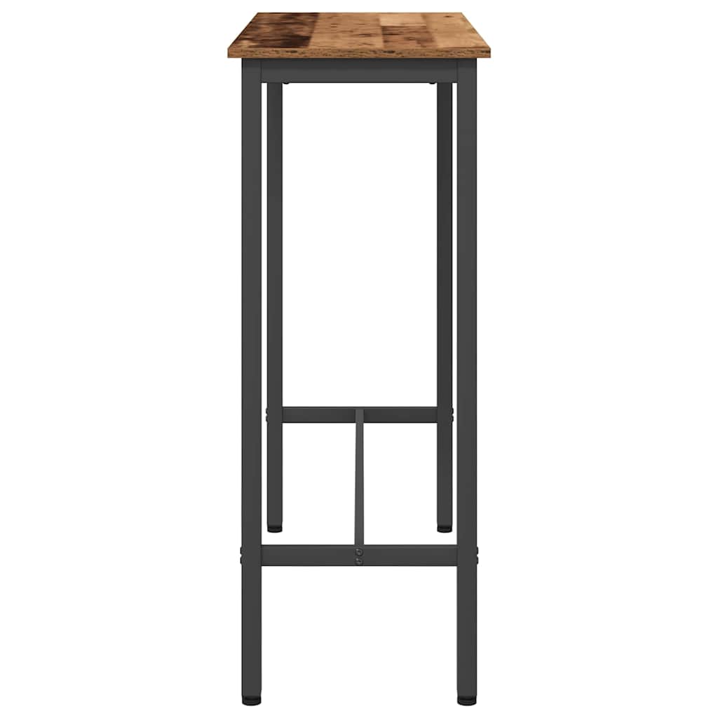 Stůl Staré Dřevo 100 X 40 X 100,5 Cm Inženýrské Dřevo A Ocel