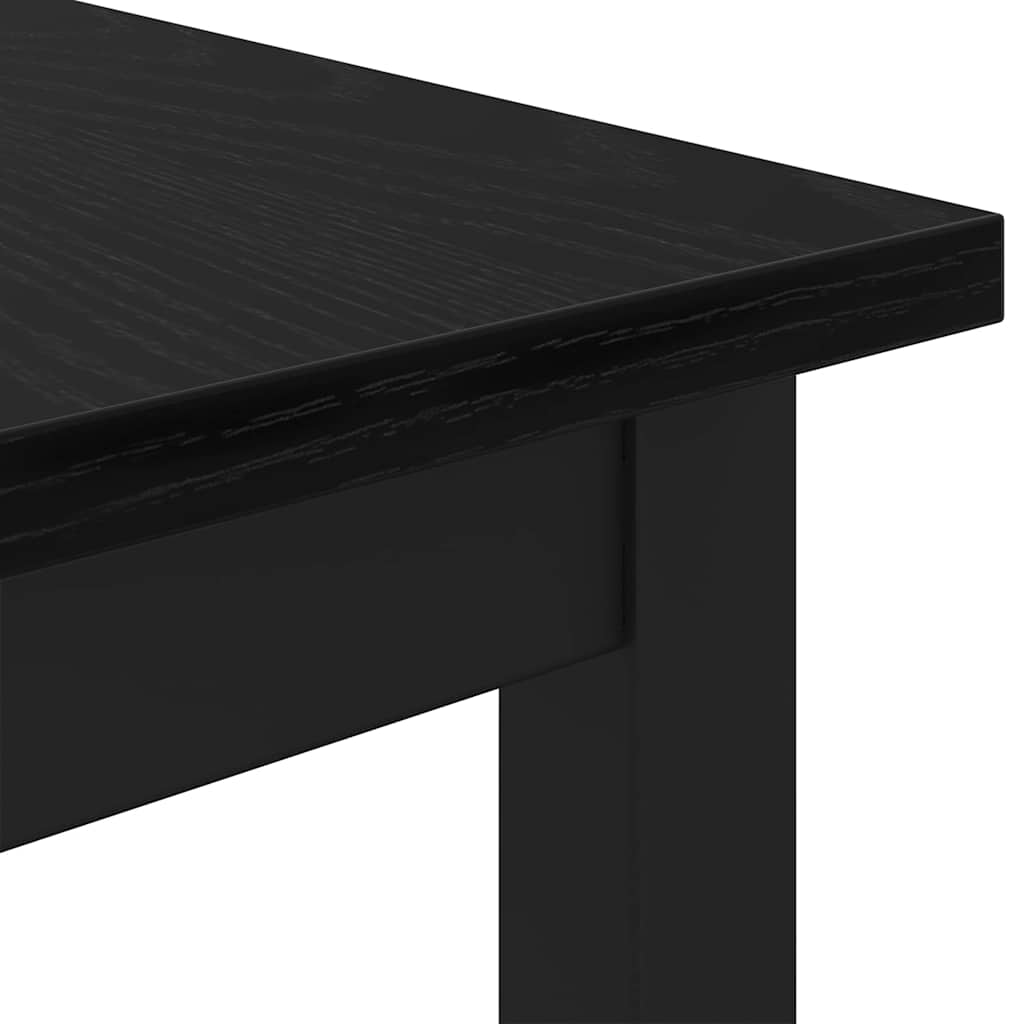 Stůl Černý Dub 100 X 50 X 76,5 Cm Inženýrské Dřevo A Ocel