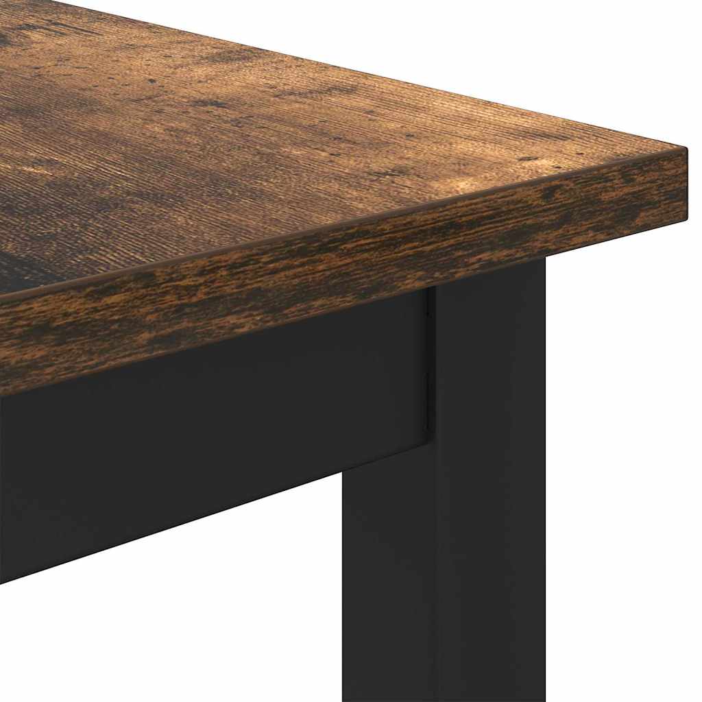 Stůl Kouřový Dub 100 X 50 X 76,5 Cm Inženýrské Dřevo A Ocel