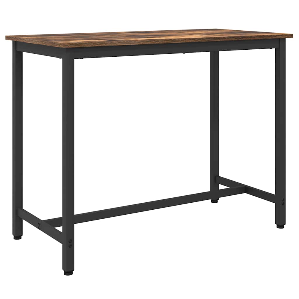Stůl Kouřový Dub 100 X 50 X 76,5 Cm Inženýrské Dřevo A Ocel