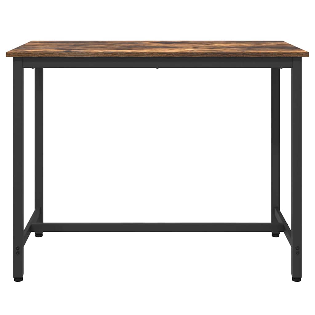 Stůl Kouřový Dub 100 X 50 X 76,5 Cm Inženýrské Dřevo A Ocel