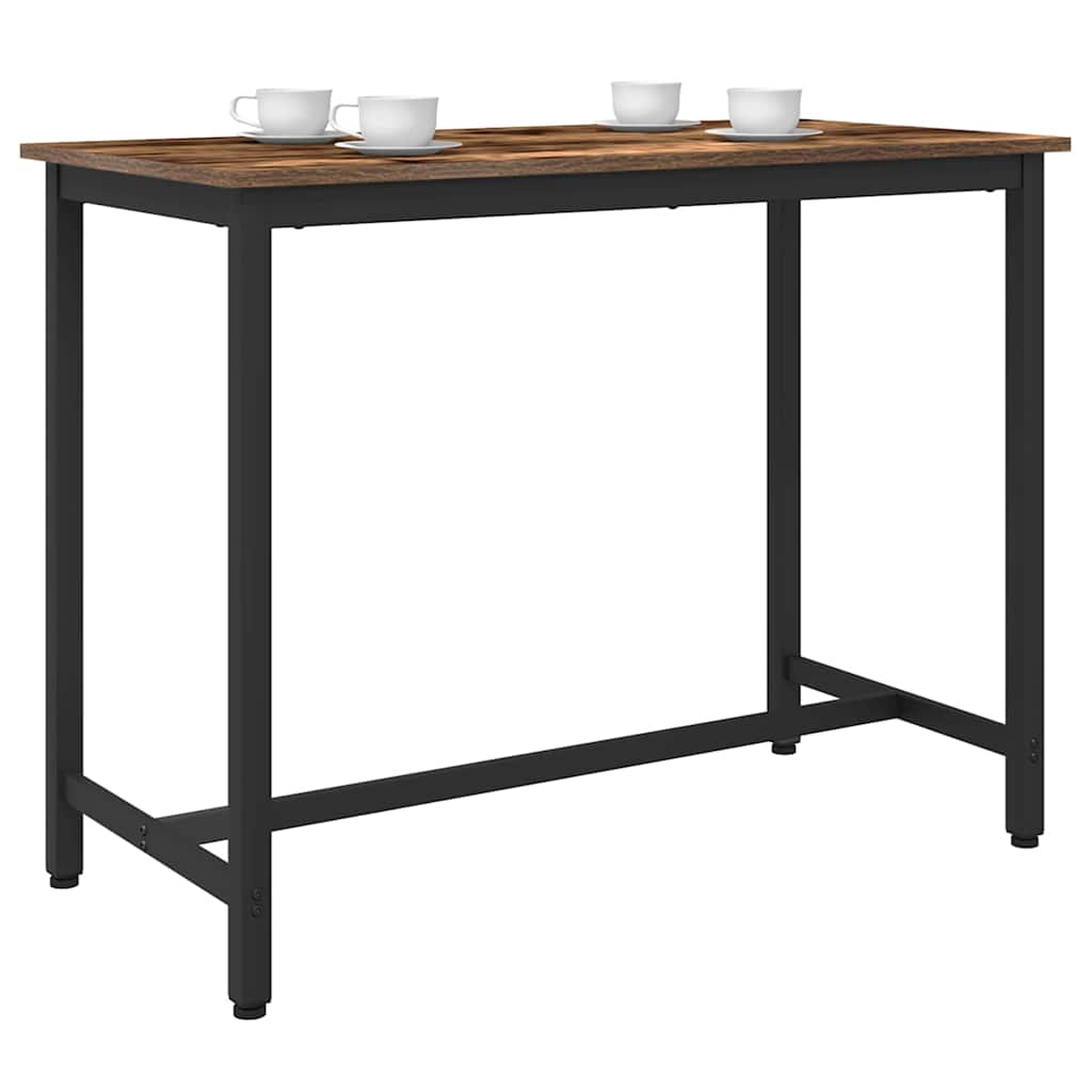 Stůl Kouřový Dub 100 X 50 X 76,5 Cm Inženýrské Dřevo A Ocel
