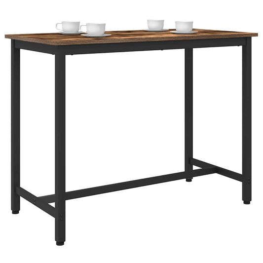 Stůl Kouřový Dub 100 X 50 X 76,5 Cm Inženýrské Dřevo A Ocel
