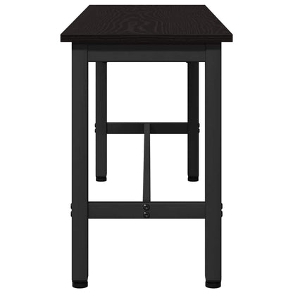 Jídelní Lavička 2 Pcs Černý Dub 100 X 32,5 X 48,5 Cm