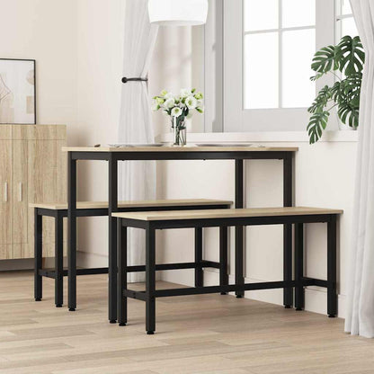 Jídelní Lavička 2 Pcs Sonoma Dub 100 X 32,5 X 48,5 Cm
