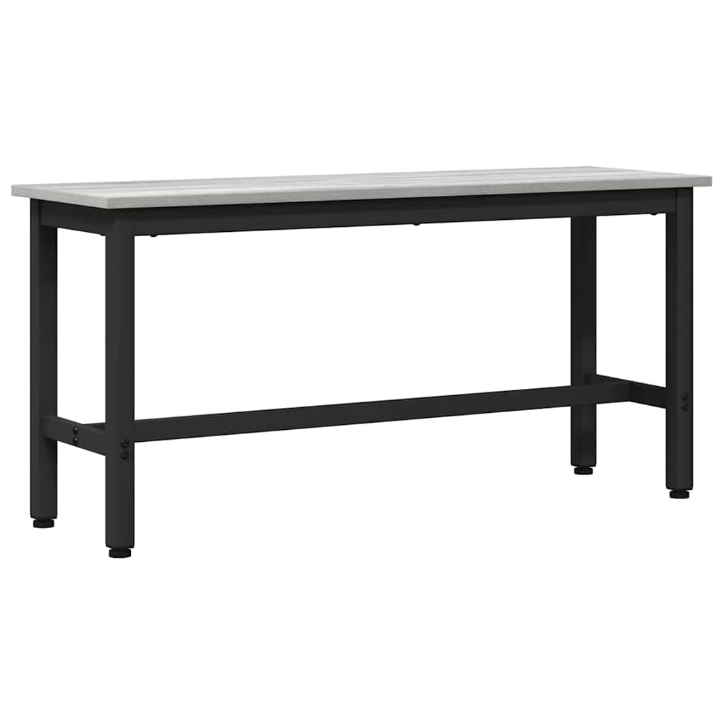 Jídelní Lavička 2 Pcs Šedá Sonoma 100 X 32,5 X 48,5 Cm