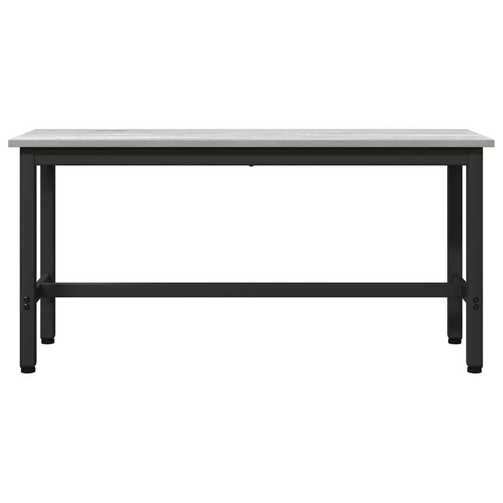 Jídelní Lavička 2 Pcs Šedá Sonoma 100 X 32,5 X 48,5 Cm