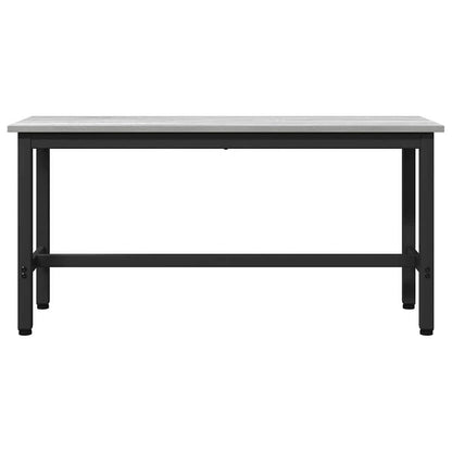Jídelní Lavička 2 Pcs Šedá Sonoma 100 X 32,5 X 48,5 Cm