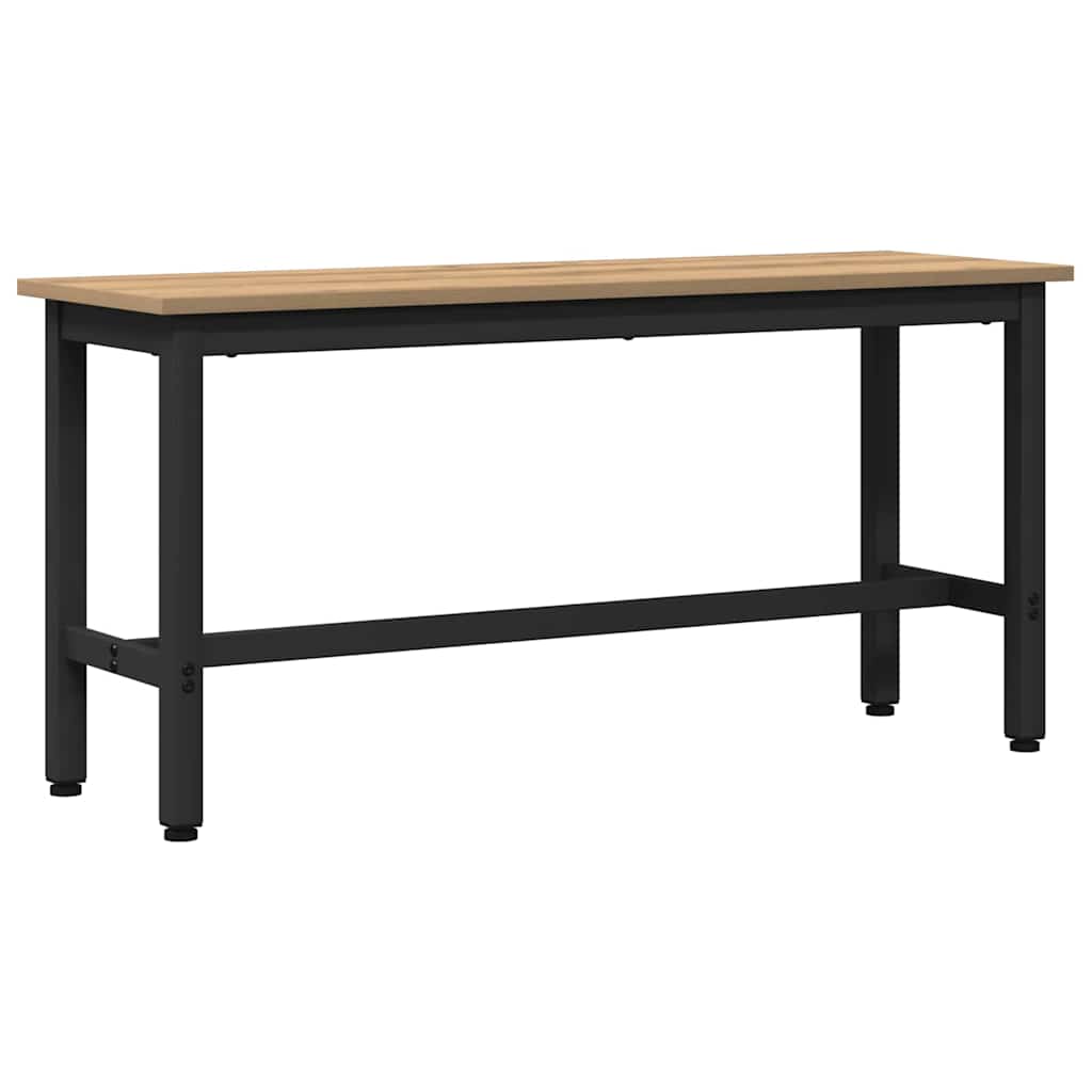 Jídelní Lavička 100 X 32,5 X 48,5 Cm Inženýrské Dřevo A Ocel