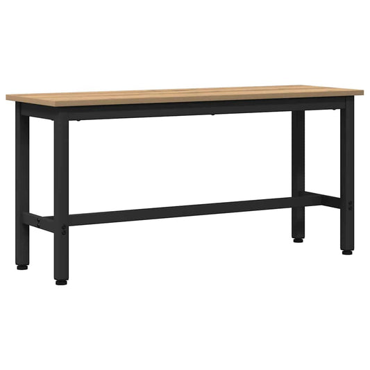 Jídelní Lavička 100 X 32,5 X 48,5 Cm Inženýrské Dřevo A Ocel