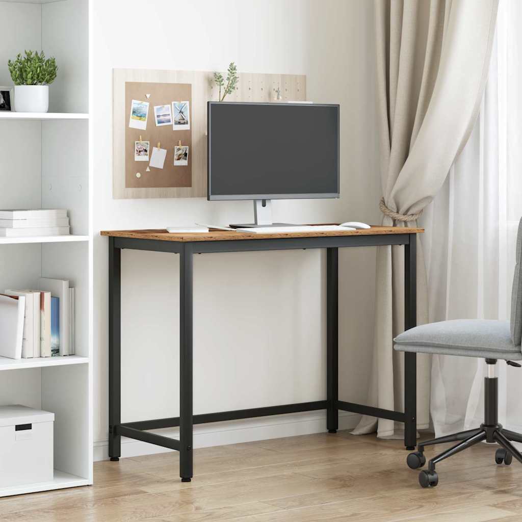 Stůl Staré Dřevo 80 X 50 X 76,5 Cm Inženýrské Dřevo A Ocel