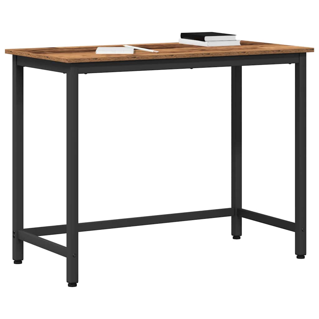 Stůl Staré Dřevo 80 X 50 X 76,5 Cm Inženýrské Dřevo A Ocel