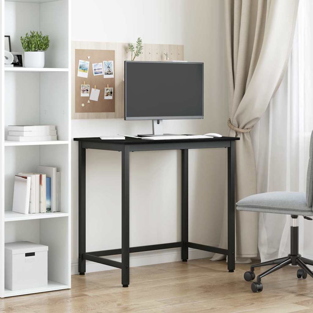 Stůl Černý Dub 100 X 50 X 76,5 Cm Inženýrské Dřevo A Ocel