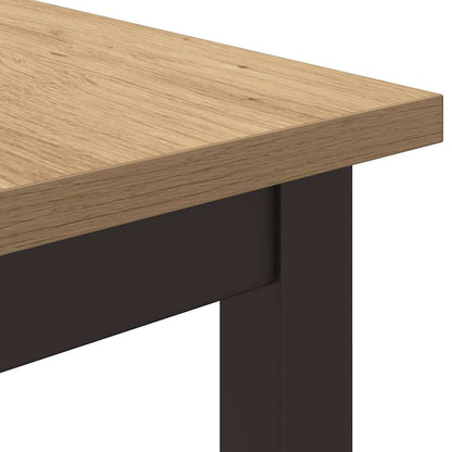 Stůl Artisanový Dub Inženýrské Dřevo A Ocel 100 X 50 X 76,5 Cm