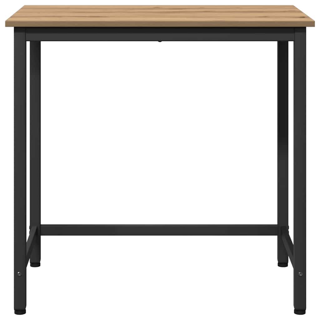 Stůl Artisanový Dub Inženýrské Dřevo A Ocel 100 X 50 X 76,5 Cm