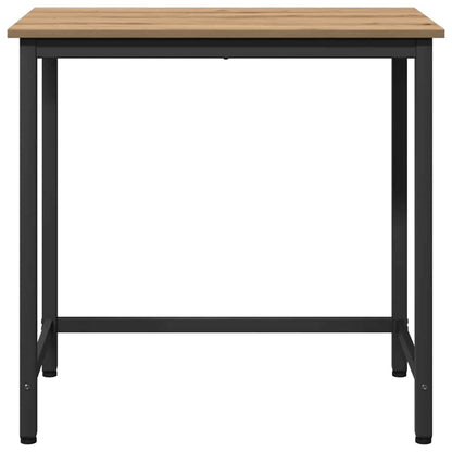 Stůl Artisanový Dub Inženýrské Dřevo A Ocel 100 X 50 X 76,5 Cm