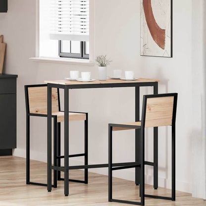 Stůl Přírodní 100 X 40 X 101 Cm Inženýrské Dřevo A Ocel