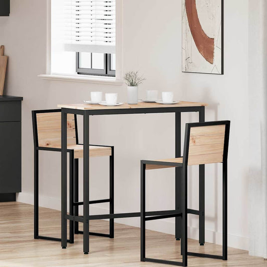Stůl Přírodní 100 X 40 X 101 Cm Inženýrské Dřevo A Ocel