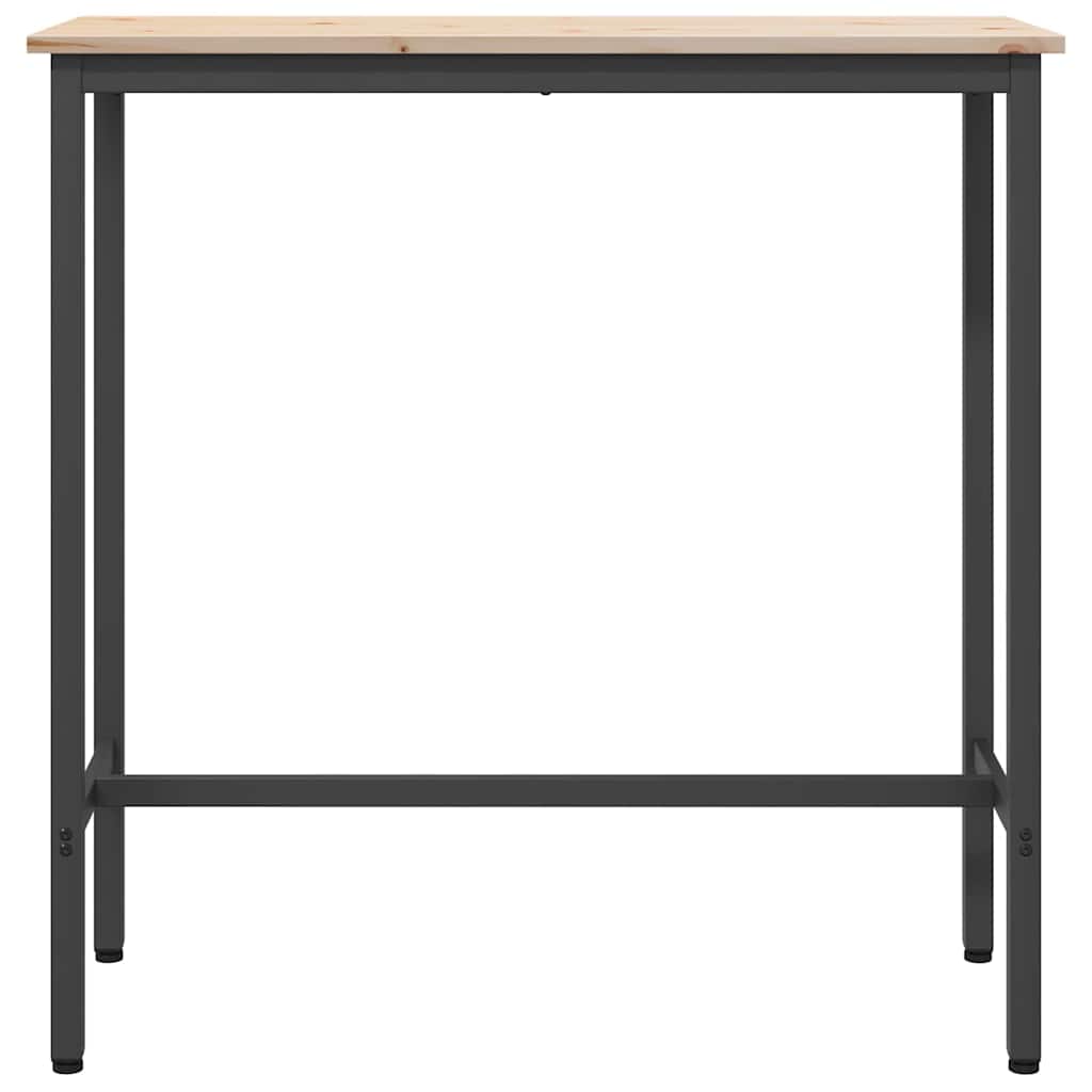 Stůl Přírodní 100 X 40 X 101 Cm Inženýrské Dřevo A Ocel