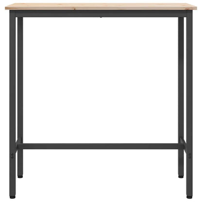Stůl Přírodní 100 X 40 X 101 Cm Inženýrské Dřevo A Ocel