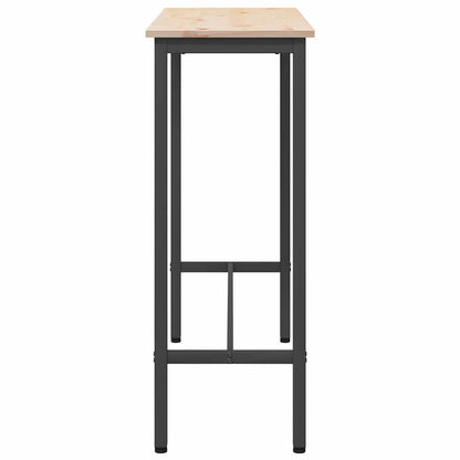 Stůl Přírodní 100 X 40 X 101 Cm Inženýrské Dřevo A Ocel