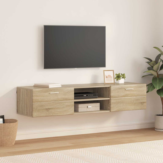 Dřevěná Skříň 150 X 39 X 30 Cm Sonoma Dub Kompozitní Dřevo