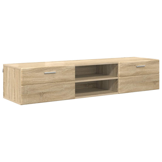 Dřevěná Skříň 150 X 39 X 30 Cm Sonoma Dub Kompozitní Dřevo