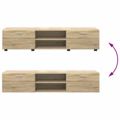 Dřevěná Skříň 150 X 39 X 30 Cm Sonoma Dub Kompozitní Dřevo