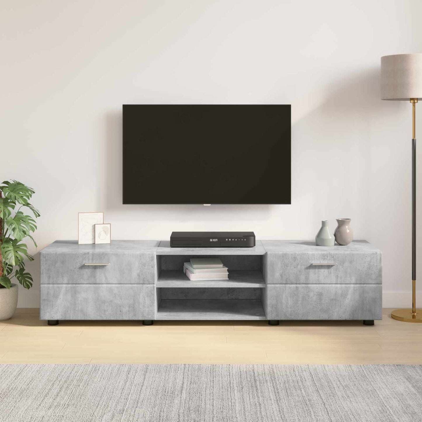 Dřevěná Skříň 150 X 39 X 30 Cm Vysoce Lesklá Bílá