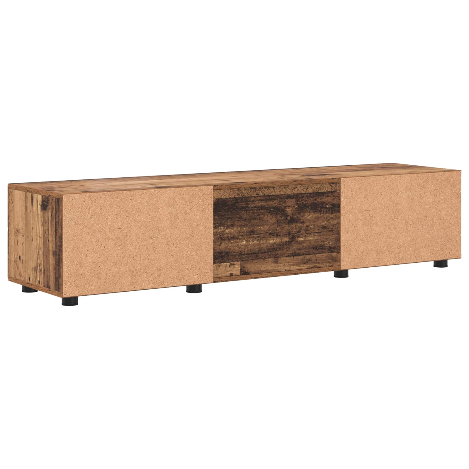 Dřevěná Skříň 150 X 39 X 30 Cm Staré Dřevo Kompozitní Dřevo